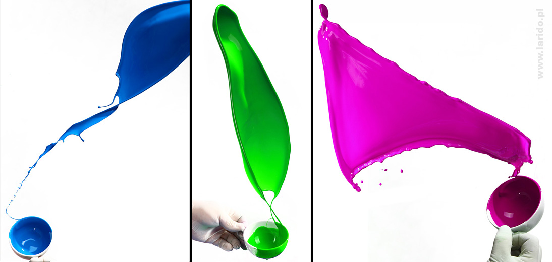 Latające kolory - paint splash