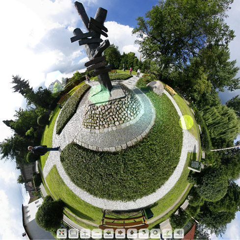 Park drogowskazów - panoramiczna wycieczka wirtualna