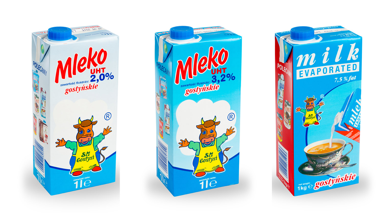Fotografie produktowe mleka w kartonikach